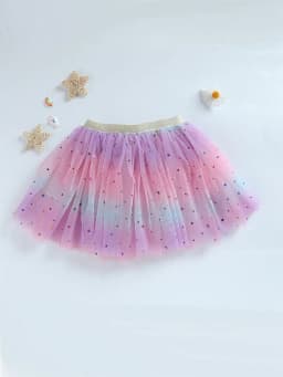Princess Infant Baby Girls Multi-layer Skirt Short Yarn Tutu Fluffy Skirt Elastic Waist Rainbow Assorted Color A-line Skirts