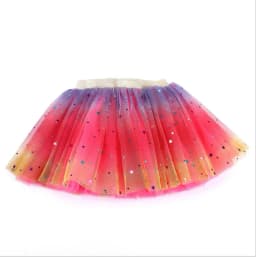 Princess Infant Baby Girls Multi-layer Skirt Short Yarn Tutu Fluffy Skirt Elastic Waist Rainbow Assorted Color A-line Skirts