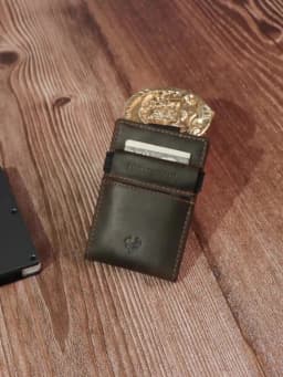 Anti-theft Rfid Credit Card Holder Wallet for Men Genuine Leather Slim Bank ID Cardholder Case Portable Minimalist Porte Carte