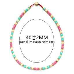 ZMZY New Tube Seed Beads Enamel Necklace For Womne Colorful Beaded Jewelry Heavy Metal Necklace Bracelets Jewelry Wholesale