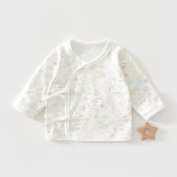 Newborn Baby Top 0-3M Delivery Room Baby Close Fitting Jacket, Soft Pure Cotton Clothing for Male and Female Babies