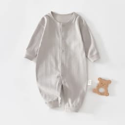 Baby Pajamas, Pure Cotton Infant Clothes Newborn Rompers Unisex Baby Spring and Summer Outfits Long-Sleeved Base Layer Crawlers