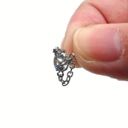 10pcs 20G 7mm Nose Stud Set, 304 Stainless Steel Nostril Jewelry, Elegant Cute Nose Screw Hoop Rings, Synthetic Zirconia