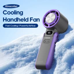 New Foldable Air Cooling Rechargeable Fan 3600mAh Portable Mini Handheld Fan 100-Speed Stepless Turbo Wind for Outdoor Travel