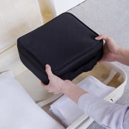 Makeup Bag Train Case Makeup Cosmetic Bag Organizer Portable Artist Storage Bag With Adjustable Dividers Makeup Brush Case
