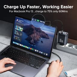 Tuodes 65w GaN Charger PPS PD USB Type C Fast Charging QC4.0 Quick Charge For iPhone 17 Macbook Air Tablet Samsung Xiaomi Laptop