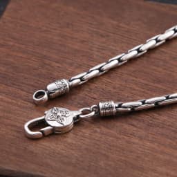 S925 Sterling Silver Creativity Bracelet Male Vajra Six-Character Mantra Bracelet Small Simple and Personalized Jewelry Gift