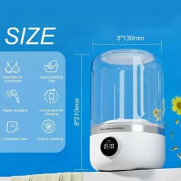 Wireless Washing Machine Portable Underwear Cleaner 1L mini Socks Washing Machine Dehydratable Laundry Bucket