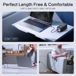 240W Type C Magnetic Charging Cable PD3.1 USB C to USB C/Micro USB Magnetic Charger Fast Charging Cord for Phone Laptop Tablet