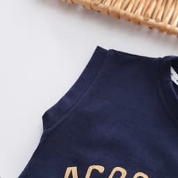 0-5-Year-Old Boys' Set Summer Children's Sleeveless Top Casual Shorts Two-Piece Set Men's Baby Fashion Clothes