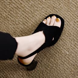 Heels Shoes Women Sandals 40 Sizes Square Toe Thick Heeled Pumps Outside Elegant Back Strap Black Leather Shoes