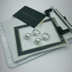 Pearl Hinged Hoops Earrings Creole Gift In 925 Sterling Silver Europe Style Glam Romantic Fine Jewerly For Women