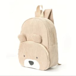 Cross-border explosion cute bear backpack corduroy primary school bag fashion casual backpack cartoon plush bag