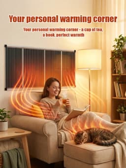 Energy Saving Graphene Heater Wall Mounted Fast Electric Heating Panel Far Infrared Heating Plate For Living Room Bedroom Office