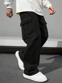 Boys' overalls boys' trousers baggy medium and large children's trousers belt pocket stretch waist jogging pants casual wear all