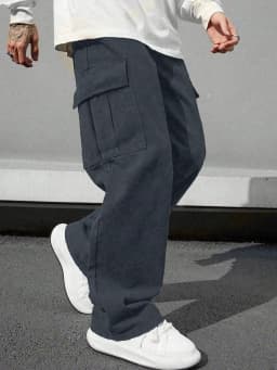 Boys' overalls boys' trousers baggy medium and large children's trousers belt pocket stretch waist jogging pants casual wear all