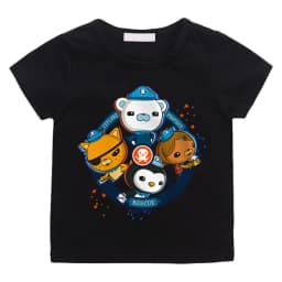 Summer Cartoon Print The Octonauts T-shirts Cartoon Boys/girls Manga 100%Cotton Short Sleeve BoysGirls High Quality T Shirt