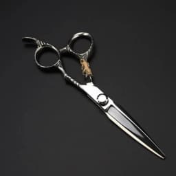 Premium Gold Tiger Barber Scissors - 6 Inch Straight & Thinning Hairdressing Shears, Professional Salon Cutting Tools