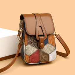 Mobile Phone Bag Crossbody Bag Women's Shoulder Bag Versatile Fashionable Exquisite Soft Leather Casual Small Bag