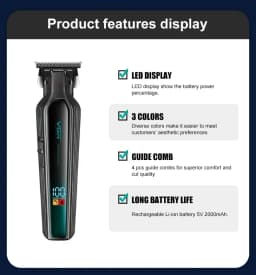 VGR Hair Trimmer Professional Beard Hair Clipper Rechargeable Hair Cutting Machine Electric Trimer for Men V-930