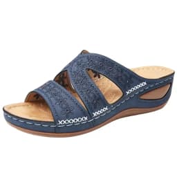Summer 2026 Women's Sandals with Exposed Toes, Retro Anti Slip Leather Casual Women's Fashionable Versatile Sandals