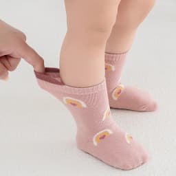 5 Pairs Anti-Slip Adhesive Baby Socks with Cartoon Animal Patterns, Kid's Walking Socks Are Suitable for Daily Wear