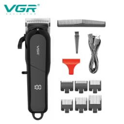 VGR Hair Clipper Hairdressing Salon Professional USB charging Hair Clipper Men's Electric Haircut Rechargeable Hair Clippe V-118
