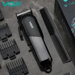 VGR Hair Clipper Hairdressing Salon Professional USB charging Hair Clipper Men's Electric Haircut Rechargeable Hair Clippe V-118
