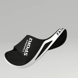 Men's Fashion Slide Sandals Summer Non-Slip Comfortable Flat Sole Slippers for Indoor & Outdoor Wear Trendy Breathable Home Shoe
