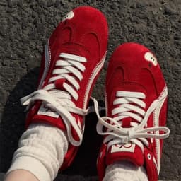 Red Apple Training Shoes Women's Soft Bottom Lightweight and Comfortable Forrest Gump Shoes Sports and Leisure Board Shoes