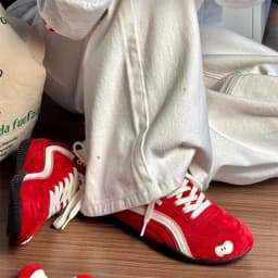 Red Apple Training Shoes Women's Soft Bottom Lightweight and Comfortable Forrest Gump Shoes Sports and Leisure Board Shoes