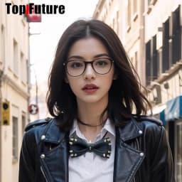 Women Personality Y2K Punk Harajuku Cool Gothic Lolita Necklace Halloween PU Rivet Bow Cosplay Party Chokers Choker Tie Hairpin