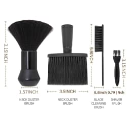 WANMEI Salon Barber Cloak Set Barber Stylist Cloak with Adjustable Buckle Neck Dust Removal Brush and Comb Barber Shop Tool