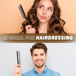 WANMEI Salon Barber Cloak Set Barber Stylist Cloak with Adjustable Buckle Neck Dust Removal Brush and Comb Barber Shop Tool