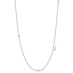 ANDYWEN 925 Sterling Silver Gold Letter Plain Pendant Choker Charm Initial A M Alphabet Necklace 26 Letter Women Fine Jewelry