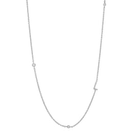 ANDYWEN 925 Sterling Silver Gold Letter Plain Pendant Choker Charm Initial A M Alphabet Necklace 26 Letter Women Fine Jewelry