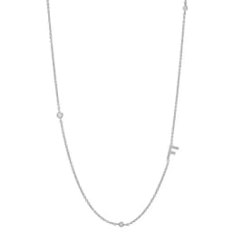 ANDYWEN 925 Sterling Silver Gold Letter Plain Pendant Choker Charm Initial A M Alphabet Necklace 26 Letter Women Fine Jewelry