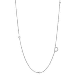 ANDYWEN 925 Sterling Silver Gold Letter Plain Pendant Choker Charm Initial A M Alphabet Necklace 26 Letter Women Fine Jewelry