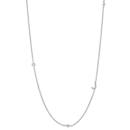 ANDYWEN 925 Sterling Silver Gold Letter Plain Pendant Choker Charm Initial A M Alphabet Necklace 26 Letter Women Fine Jewelry