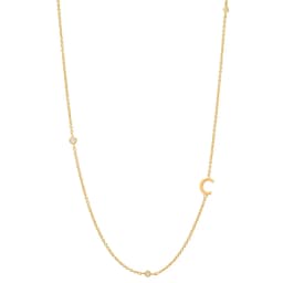 ANDYWEN 925 Sterling Silver Gold Letter Plain Pendant Choker Charm Initial A M Alphabet Necklace 26 Letter Women Fine Jewelry