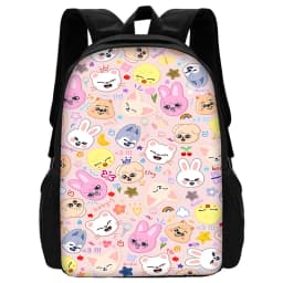 Child School S-Skzoo-o k-Kpop Stray Kids Backpack With Shoulder Bag Pencil Bags School Bags for Boys Girls Best Gift
