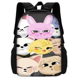 Child School S-Skzoo-o k-Kpop Stray Kids Backpack With Shoulder Bag Pencil Bags School Bags for Boys Girls Best Gift