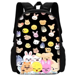 Child School S-Skzoo-o k-Kpop Stray Kids Backpack With Shoulder Bag Pencil Bags School Bags for Boys Girls Best Gift
