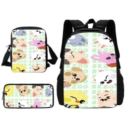 Child School S-Skzoo-o k-Kpop Stray Kids Backpack With Shoulder Bag Pencil Bags School Bags for Boys Girls Best Gift