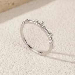 MODIAN 925 Sterling Silver Original Design Rings Simple Double Layer Line Round Clear CZ Finger Rings For Women Fine Jewelry