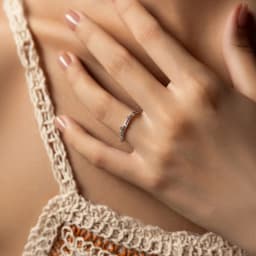 MODIAN 925 Sterling Silver Original Design Rings Simple Double Layer Line Round Clear CZ Finger Rings For Women Fine Jewelry