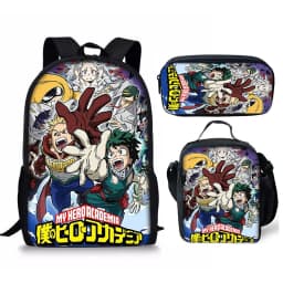 My Hero Academy backpack three piece set My Hero Academy shoulder bag pencil case backpack