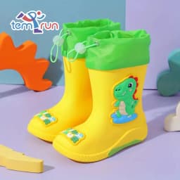 Cartoon Unicorn Girl Rabbit Children's Rain Boots Astronaut Dinosaur Pattern Rubber Rain Boots Boy Children's Waterproof Shoes