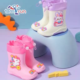 Cartoon Unicorn Girl Rabbit Children's Rain Boots Astronaut Dinosaur Pattern Rubber Rain Boots Boy Children's Waterproof Shoes