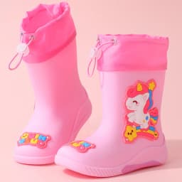 Cartoon Unicorn Girl Rabbit Children's Rain Boots Astronaut Dinosaur Pattern Rubber Rain Boots Boy Children's Waterproof Shoes
